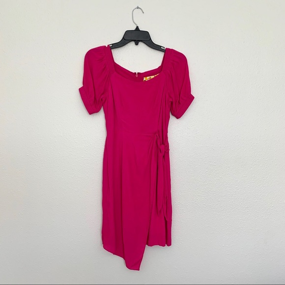 Anthropologie Maeve Pink Resort Wrap Dress - Picture 5 of 8